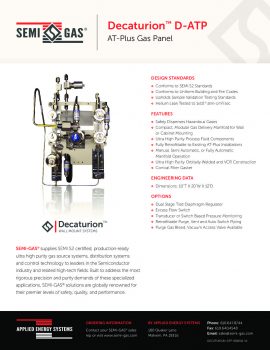 SEMI-GAS® Decaturion™ D-ATP: AT-Plus Gas Panel