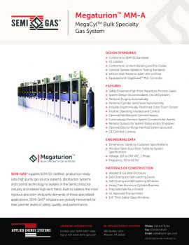 SEMI-GAS® Megaturion™ MM-A: MegaCyl™ Bulk Specialty Gas System