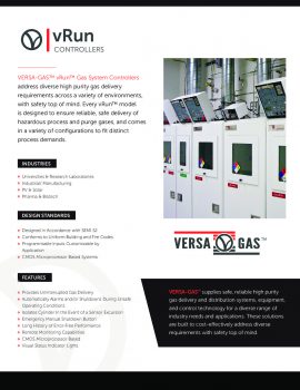 VERSA-GAS™ vRun™ Gas System Controllers