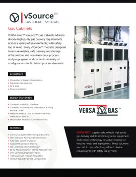 VERSA-GAS™ vSource™ Gas Cabinets