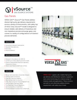 VERSA-GAS™ vSource™ Gas Panels