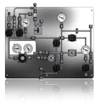 9-Valve Semi-Automatic, Auto-Switchover Gas Panel