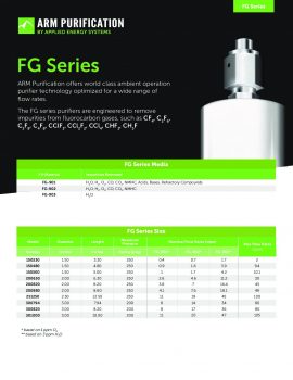 ARM Purification Point-of-Use Purifiers: FG Series